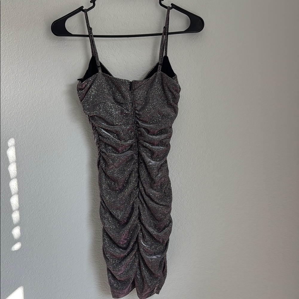 Jump Black Ruched Bodycon Mini Dress - Picture 5 of 9